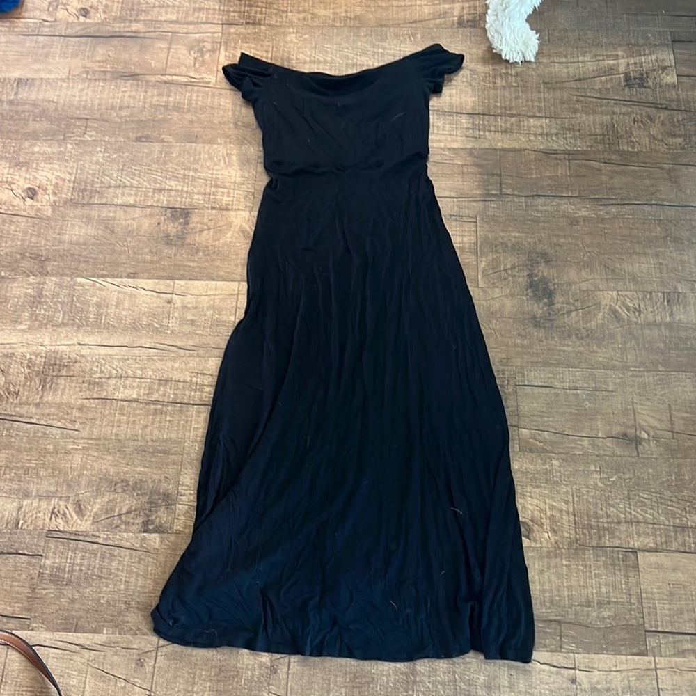 Loft black off the shoulder dress